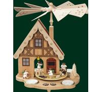 Pyramide de Table Maison Engelbäckerei Photophore Folklorique Erzgebirge 16243