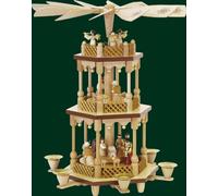 Pyramide De Table Naissance Du Christ En Bois Art Populaire Erzgebirge NEU 13721