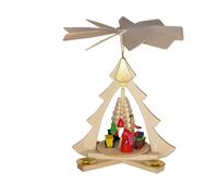 Pyramide de Table Père Noël Avec Chemin Fer Bxhxt 21x26x22, 5cm Neuf Décoration