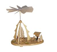 Pyramide De Table Rehe Avec Mangeoire BxHxT 22,5x24x14Cm NEU Décoration De Table
