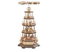 Pyramide de Noël histoire de Noël, 4 étages, hauteur 72 cm, illu.. MU 10680 neuf