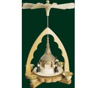 Pyramide de Table Seiffen Église + Kurrende Folklorique Erzgebirge 16310