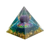 Pyramide de vie cristal naturel cristaux de guérison pour la protection de la méditation pour la protection contre les champs électromagnétiques et l'énergie négative cadeau pour la fête des mères