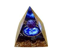 Pyramide d'orgonite en cristal d'Ogan - Tour d'énergie naturelle Reiki Chakra - Bijoux en forme de fleur de vie - Pyramide de guérison des chakras