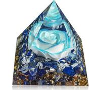 Pyramide d'orgonite pour énergie positive, pierres d'orgonite lapis lazuli cristaux de guérison pour réduire le stress, guérison, Reiki, méditation, attire la chance et le succès