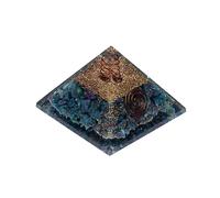 Pyramide d'orgonite rubis en kyanite -- 7x7x6cm