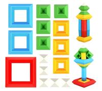 Pyramide empilable jouet blocs de construction couleur vive pyramide jouet de construction pour enfant jouet éducatif précoce