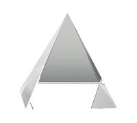 Pyramide en cristal de verre - Pyramide en cristal - Ornements artisanaux - Prisme rectangulaire - Pyramide optique polyédrique