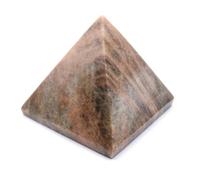 Pyramide en Pierre de Lune Microcline de 710 grammes et 95 millimètres, Minéral Microcline de Madagascar, Minéral 100% Naturel, Exemplaire Rare, Pierre d'art, Pierre de sérénité