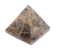 Pyramide en Pierre de Lune Noire de 650 grammes et 95 millimètres, Minéral Microcline de Madagascar, 100% Authentique, Collection spéciale, Pierre de Collection, Minéral de Sagesse