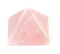 Pyramide en quartz rose, pierre naturelle provenant de Madagascar, symbole de l'amour mini 2 à 3 cm (3 cm)