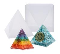 Pyramide en Silicone Résine Bijoux Moule + Armature en Plastique