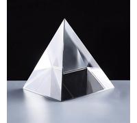Pyramide En Verre Transparent, 5/6//7/8cm, Faux Cristal, Prisme, Artisanat, Décoration Pour La Maison Ou Le Bureau, Cadeau