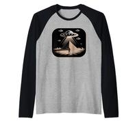 Pyramide Extraterrestre OVNI Mystère Antique Enlèvement Espace Hommes Femmes Manche Raglan