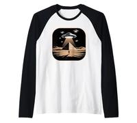Pyramide Extraterrestre OVNI Mystère Antique Enlèvement Espace Hommes Femmes Manche Raglan