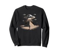 Pyramide Extraterrestre OVNI Mystère Antique Enlèvement Espace Hommes Femmes Sweatshirt