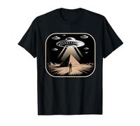 Pyramide Extraterrestre OVNI Mystère Antique Enlèvement Espace Hommes Femmes T-Shirt