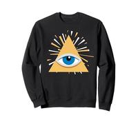Pyramide œil Qui voit Tous Les Symboles ésotériques sacrés mystiques Sweatshirt