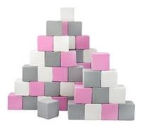 Pyramide - lot de 45 grand blocs - blanc, rose, gris