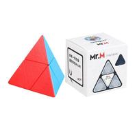 Pyramide Magnétique À 2 Niveaux Mr.M, 2x2 Mr M Cube De Vitesse Magique, Jouets Sans Autocollant Pour Enfants
