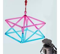 Pyramide Merkaba Chantante En Cristal Transparent, For Thérapie Sonore, Méditation, Yoga, Instrument De Musique Idéal For La Guérison Des Chakras, Avec Sac De Rangement Et Percuteur(7 inch)