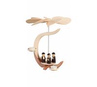 Pyramide modelé comme un c avec choeur de Noël, hauteur 30 cm, Erzgebirge ori...