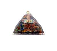 Pyramide Orgonite fleur de Vie colorée - 7.5 x 7.5 x 6 cm