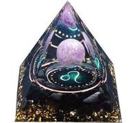 Pyramide Orgonite Lion et améthyste constellation du Zodiaque Lion Multi G
