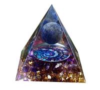 Pyramide Orgonite sphère de cristal Lapis Lazuli, améthyste, Reiki, énergie, Chakra, Protection de guérison, Collection Orgone, méditation