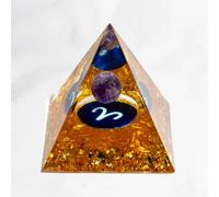 Pyramide péridot en cristal naturel fait à la main, pyramide en résine d'améthyste, décoration égyptienne, 1 pièce