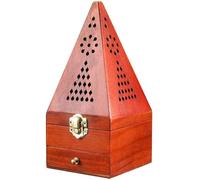 Pyramide Porte-aromathérapie, Boîte À Cône D'encens, Brûleur De Bâtons D'encens, Boîte D'aromathérapie en Bois, Pot D'encens, Encensoir pour Maison