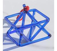 Pyramide pour la guérison des chakras - Instrument de musique pour la méditation avec un excellent son et un bâton de bol chantant en cristal (25,4 cm)