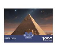 Pyramide Puzzle Adulte 1000 Pièces Bâtiment Landmark Puzzle pour Toute La Famille Challenge Toy pour Puzzle Difficile Cadeau Unique Décoration Intérieure 38x26cm/1000pcs