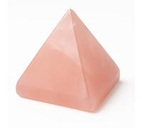 Pyramide quartz rose naturelle 4 cm - Pyramide quartz rose - Cristaux polis avec propriétés énergétiques, pyramide pierre, (quartz rose, 4 cm)