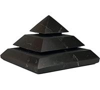 Pyramide Sakkara 5 cm Pierre Shungit polie Reiki Shungite Neutralise Champs électromagnétiques Shungite