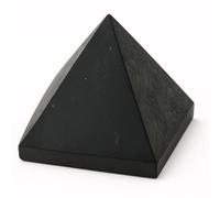 Pyramide shungite naturelle naturelle 4 cm - pyramide cristaux polis avec propriétés énergétiques, pyramide pierre (shungite, 4 cm)