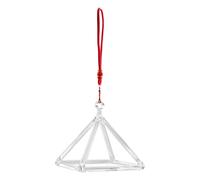 Pyramide sonore en cristal de quartz de 12,7 cm, en cristal de quartz, instrument de musique de guérison pour la guérison et le yoga, la méditation