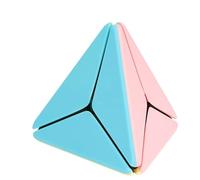 Pyramide Speed Cube Sans Autocollant,Speed Cube | Cube Puzzle Simple Sans Autocollants | Macaron Getting Started Triangle Magic Cube Puzzle Toy, Cubes De Vitesse Colorés Éducatifs