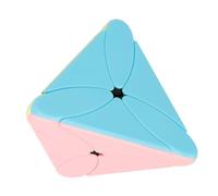 Pyramide Speed Cube, Speed Cube sans Autocollant Couleurs de Bonbons