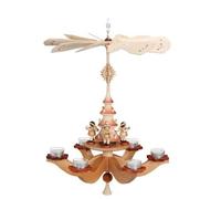 Pyramide Suspendue Ange Au Sapin De Noël Nature HxLxB 37x37x42cm NEU Pyramide