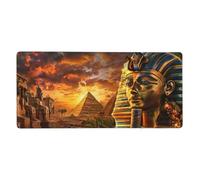 Pyramide Tapis de Souris Gamer XXL 500x250x3 mm, Tapis de Souris Egypte Tapis de Souris Gaming Accessoire avec Base Anti-Dérapage et Surface Lisse, Améliore la Vitesse et la Précision pour Gamer-LG257