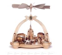 Pyramide " Vieux Dresde ", pour Bougies L X H X P 34 Cmx33 Cmx26,5 CM