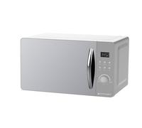 PYRAMIDEA FOM202S Four à micro-ondes numérique avec porte miroir 20 L, puissance 800 W, couleur argent