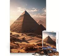 Pyramides de Gizeh au Coucher du Soleil Puzzle de 1000 pièces pour Adultes Jeu de réflexion Attente et Calme Pièce de Collection de qualité (50x75cm)