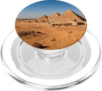 Pyramides de Gizeh - Désert - Égypte - Ancienne scène monumentale PopSockets PopGrip pour MagSafe