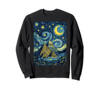 Pyramides de Gizeh Nuit étoilée Histoire de l'art Cadeau Sweatshirt