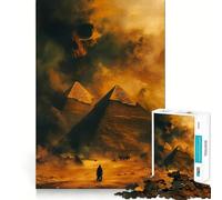 Pyramides de Gizeh Puzzle 1000 pièces pour Adultes Jeu de réflexion et Anti-Stress Décoration Murale Transparente (50x75cm)