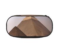 Pyramides d'Égypte avec compartiments zippés, trousse à crayons, sac de rangement portable pour cosmétiques