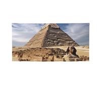 Pyramides d'Égypte - Bannière et panneau personnalisés pour décoration murale intérieure et extérieure - Toile de fond avec œillets - Poster pour événement, fête d'anniversaire