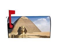 Pyramides d'Égypte - Housse de boîte aux lettres imperméable, magnétique, résistante au soleil, protection décorative pour l'extérieur, standard américain, grande taille, 64,8 x 53,3 cm